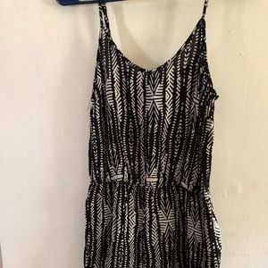 Black and white romper